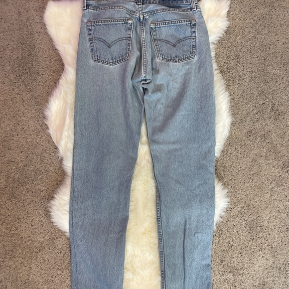 Levi's Blue Straight Leg Jeans Timeless Style - Picture 6 of 7